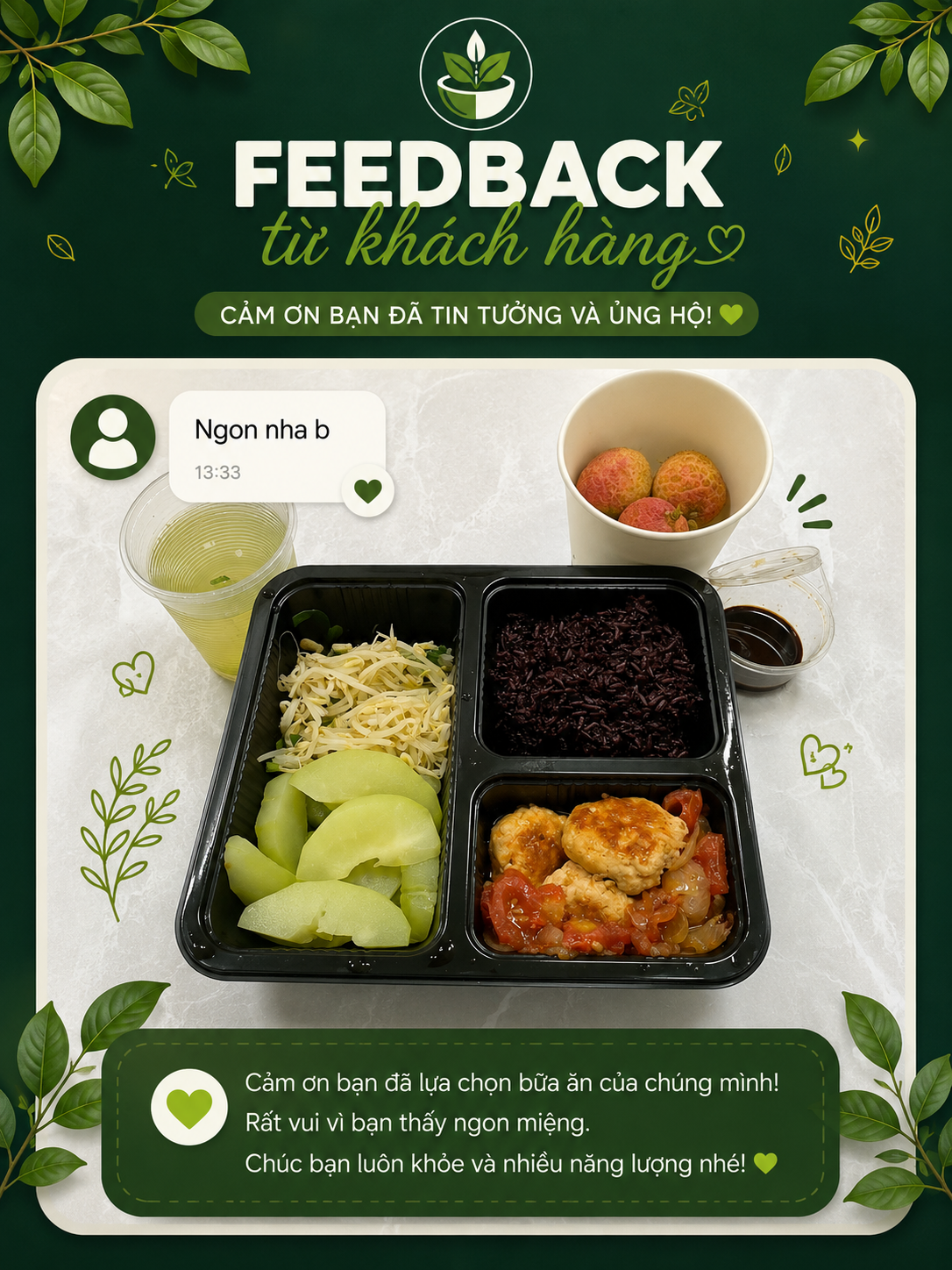 Feedback thực tế về meal prep từ VERDE Healthy Kitchen