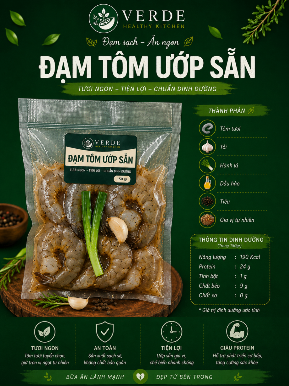 Đạm tôm ướp sẵn